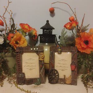 Western Style Resin 2 piece Set also can be DIY Re -Paint